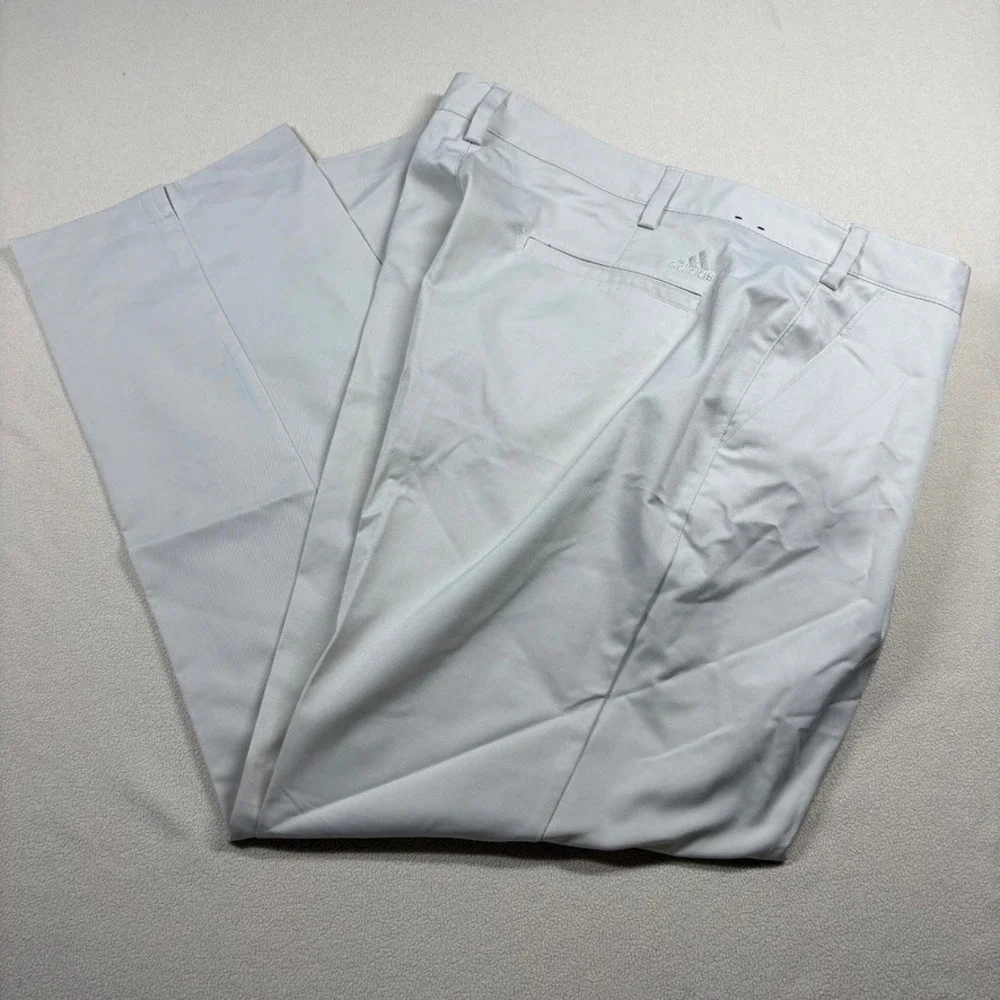 Adidas Climalite 3 Stripes Performance Golf Pant AE7006 42x30 Beige‎ Activewear